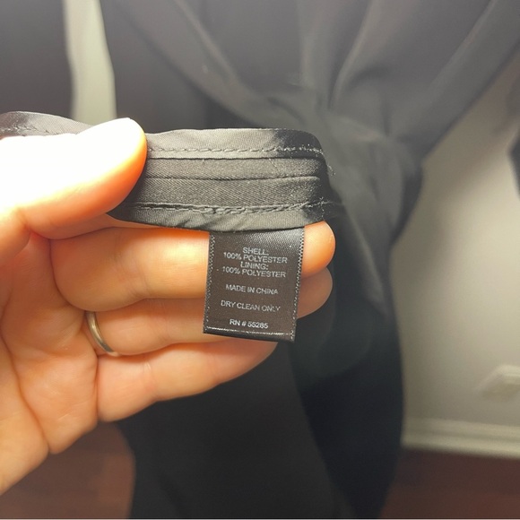 Express Women’s Black Long Belted Trench Coat Jacket Size S Lightweight Classic - Picture 6 of 9